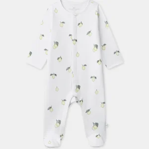 Tuta Ecru con Stampa di Limoni Nascita Unisex
