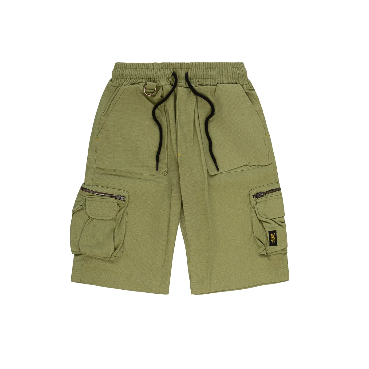 "RETROFUTURE CARGO" Ripstop Cargo Short Military Green - immagine 2