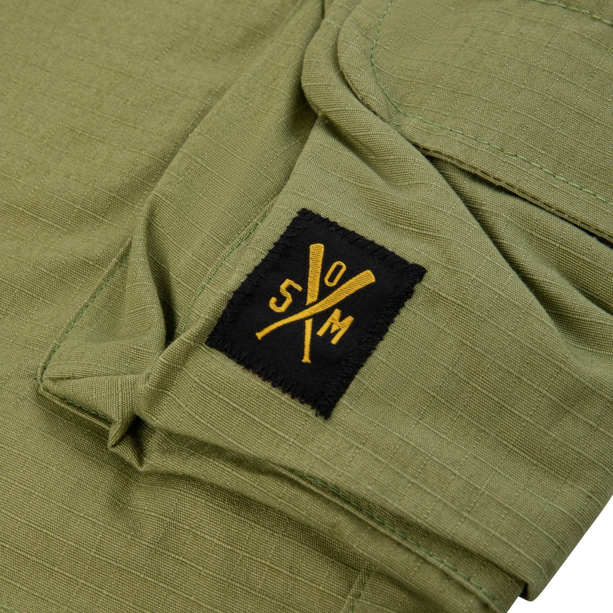 "RETROFUTURE CARGO" Ripstop Cargo Short Military Green - immagine 8
