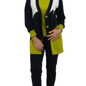 Cardigan lavorazione intarsio