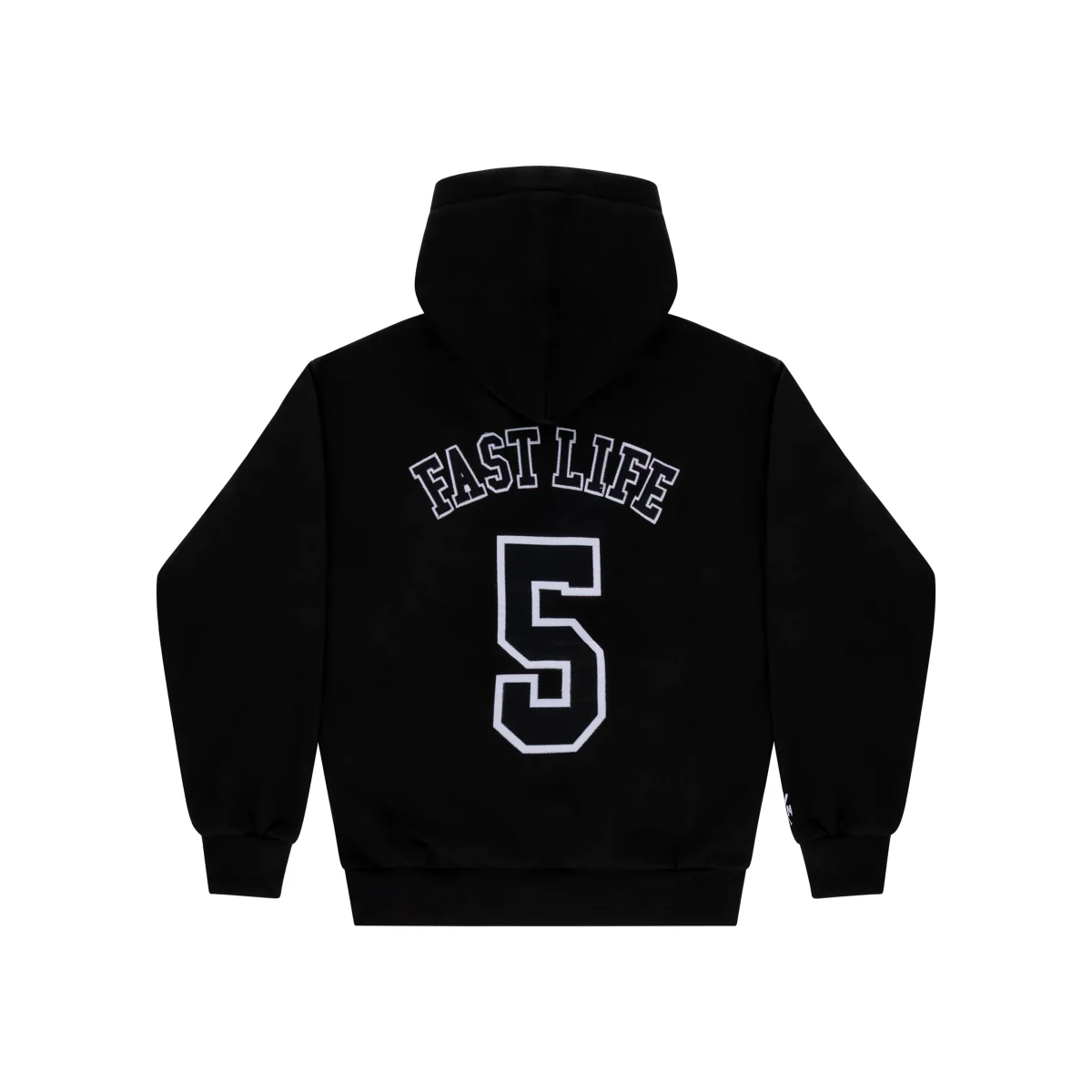 "HUSTLER FAST PRO" by Guè Hoodie Black