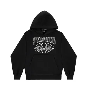 "LOVE AND HATE" Hoodie Black